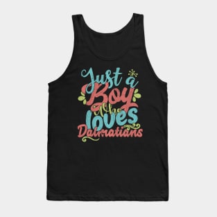 Just A Boy Who Loves Dalmatians dog Gift graphic Tank Top